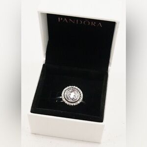 Pandora Sterling Silver Brilliant Legacy Ring with clear zirconia